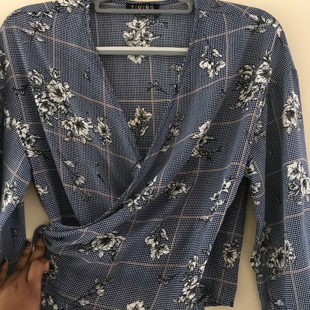 Long Sleeve Wrap Shirt